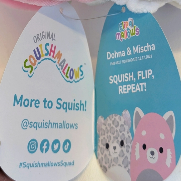 Flip A Mallows Dohna & Micha Squishmallows Stuffed Animal Plush Toy - Picture 6 of 7